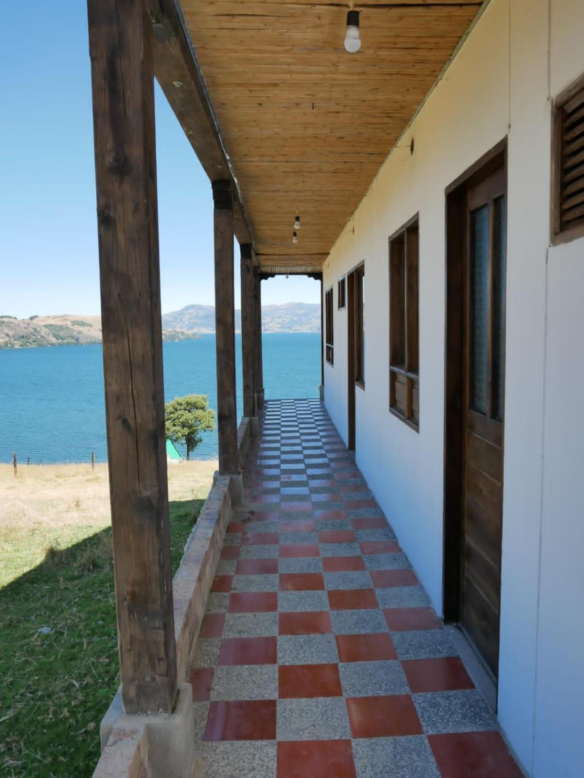 Hotel Tota Eliseo Playa Blanca Lago De Tota Exteriör bild