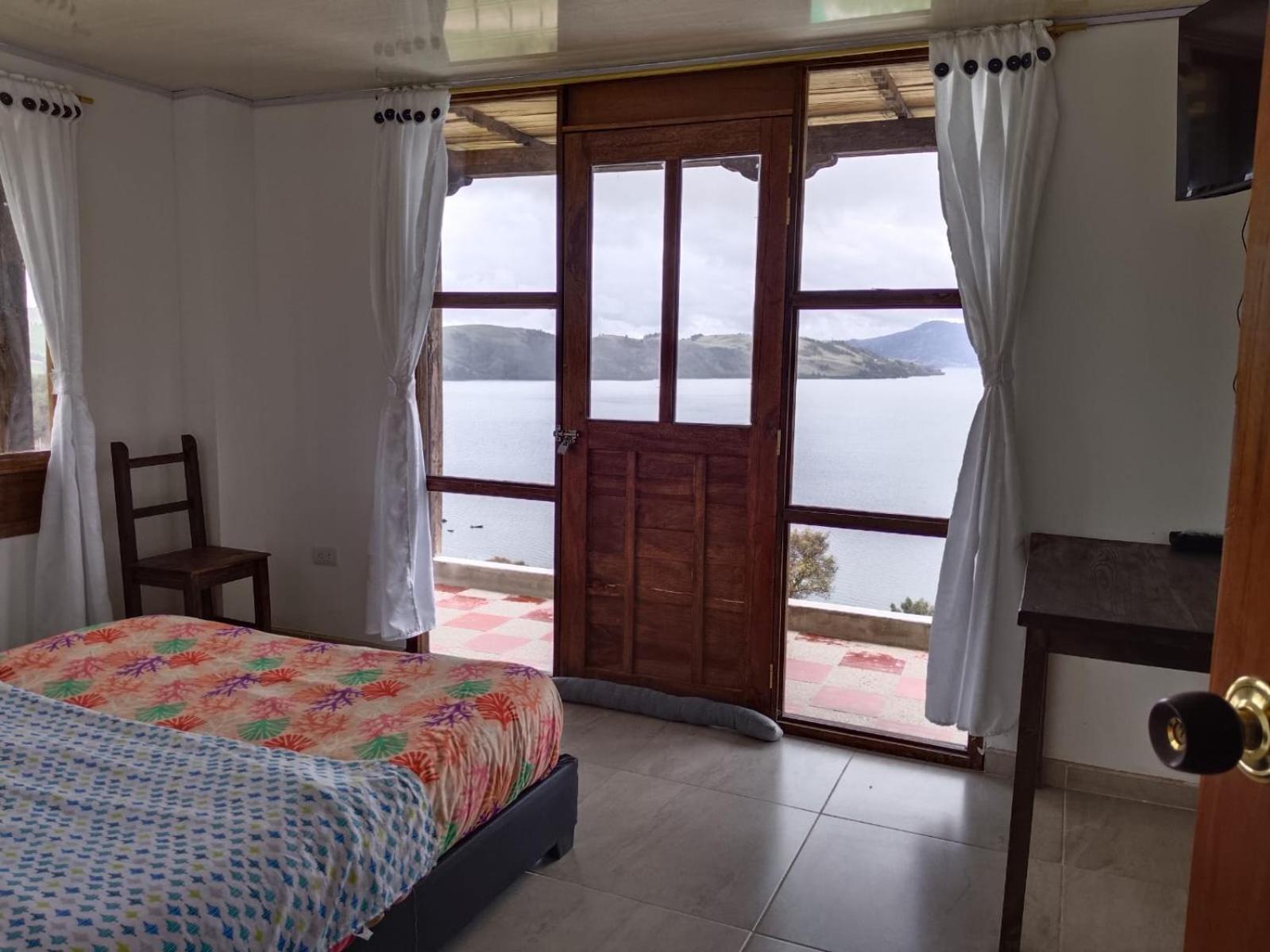 Hotel Tota Eliseo Playa Blanca Lago De Tota Exteriör bild