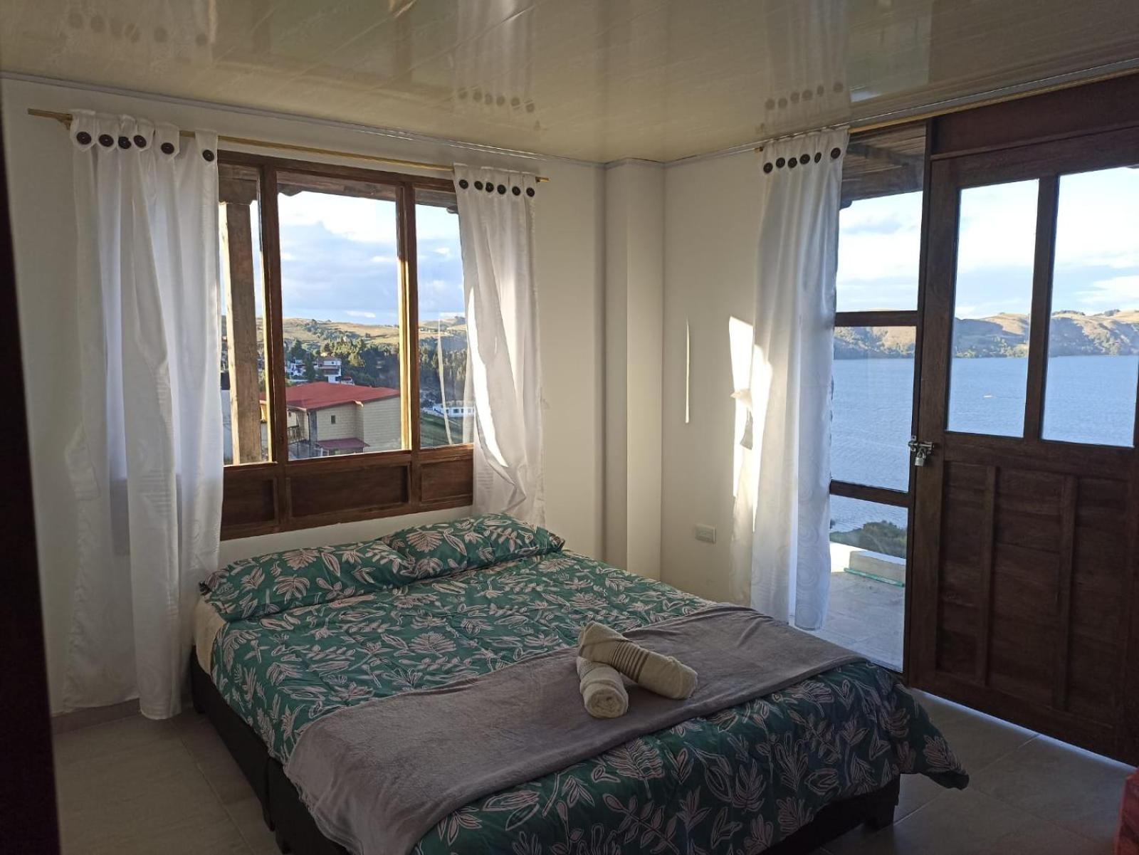 Hotel Tota Eliseo Playa Blanca Lago De Tota Exteriör bild